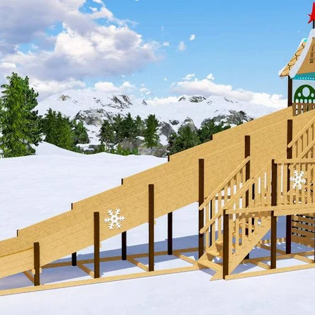 Зимняя горка "Волшебная зима"